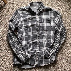 Eddie Bauer - Men Grey Plaid Casual Shirt